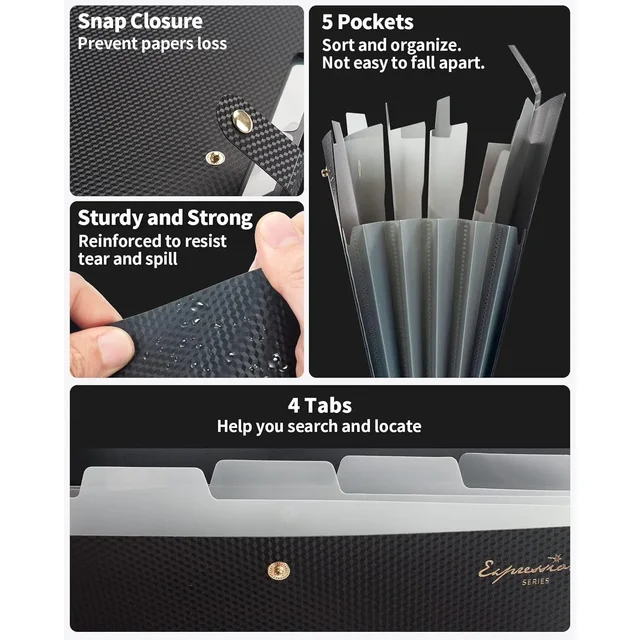 5-Pocket Expanding File Folder 4