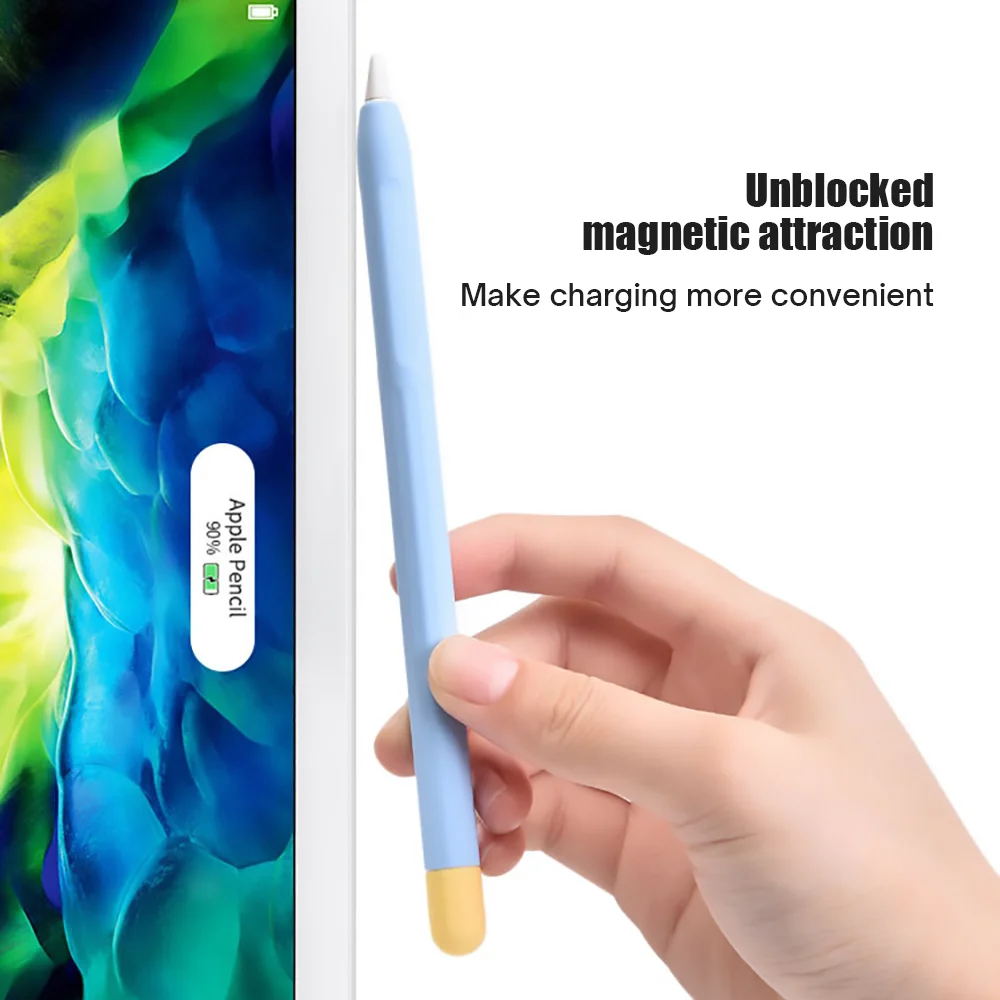 Apple Pencil Case Soft Silicone Protective Cover for Apple Pencil 1st 2nd Generation iPad Accessories