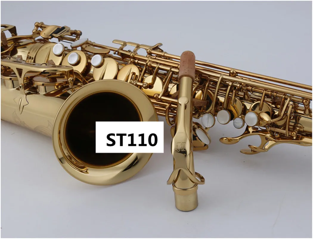 ST110 Germany JK Keilwerth Brass Tube Gold Lacquer Alto Eb Saxophone