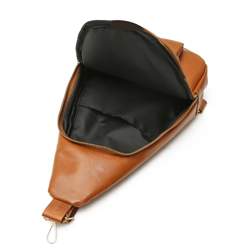 Stylish multi-pocket messenger bag - adjustable shoulder strap, zipper closure, chest bag, suitable for travel and daily use