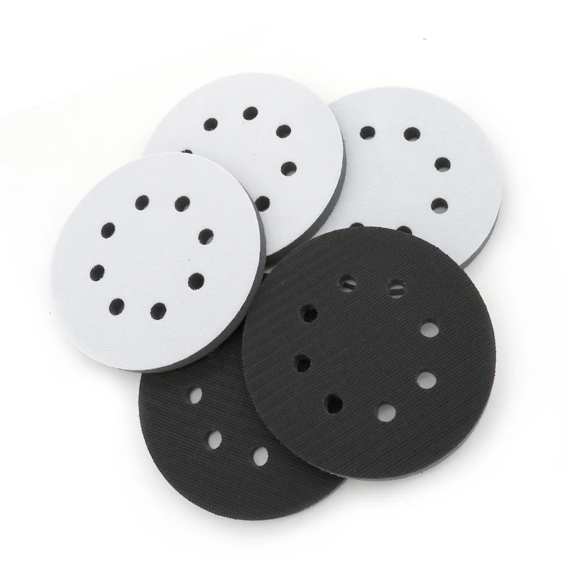 

1pc 5 Inch 125mm 8-Hole Soft Sponge Interface Pad For Sanding Pads And Hook&Loop Sanding Discs For Uneven Surface Polishing