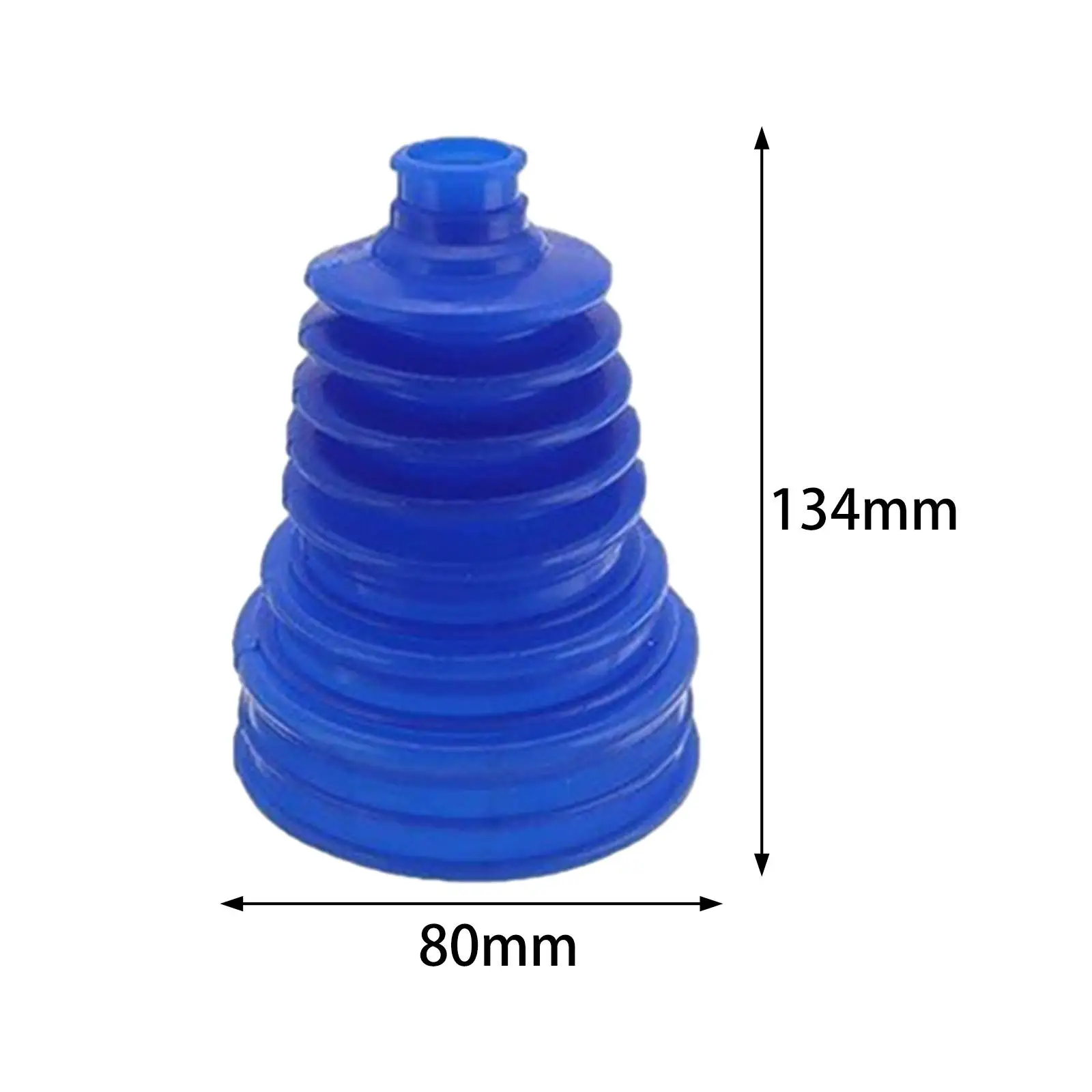 4x CV Joint Boot Set 4 Clamps Easy Installation Accessories Wear Resistant Rubber Universal Replace Parts