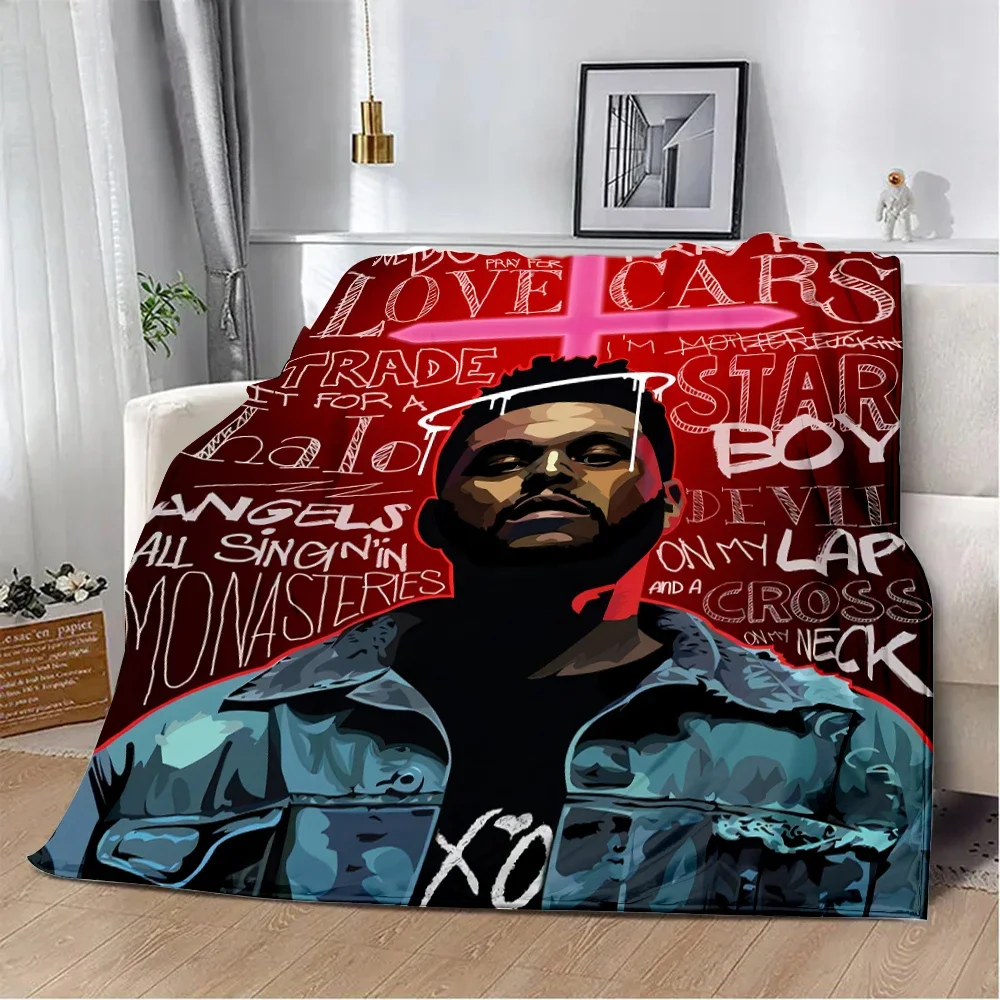 The Weeknd XO Minimalist Poster Printed Blanket Picnic Blankets Warm Blanket Soft and Comfortable Home Travel Birthday Gift 5