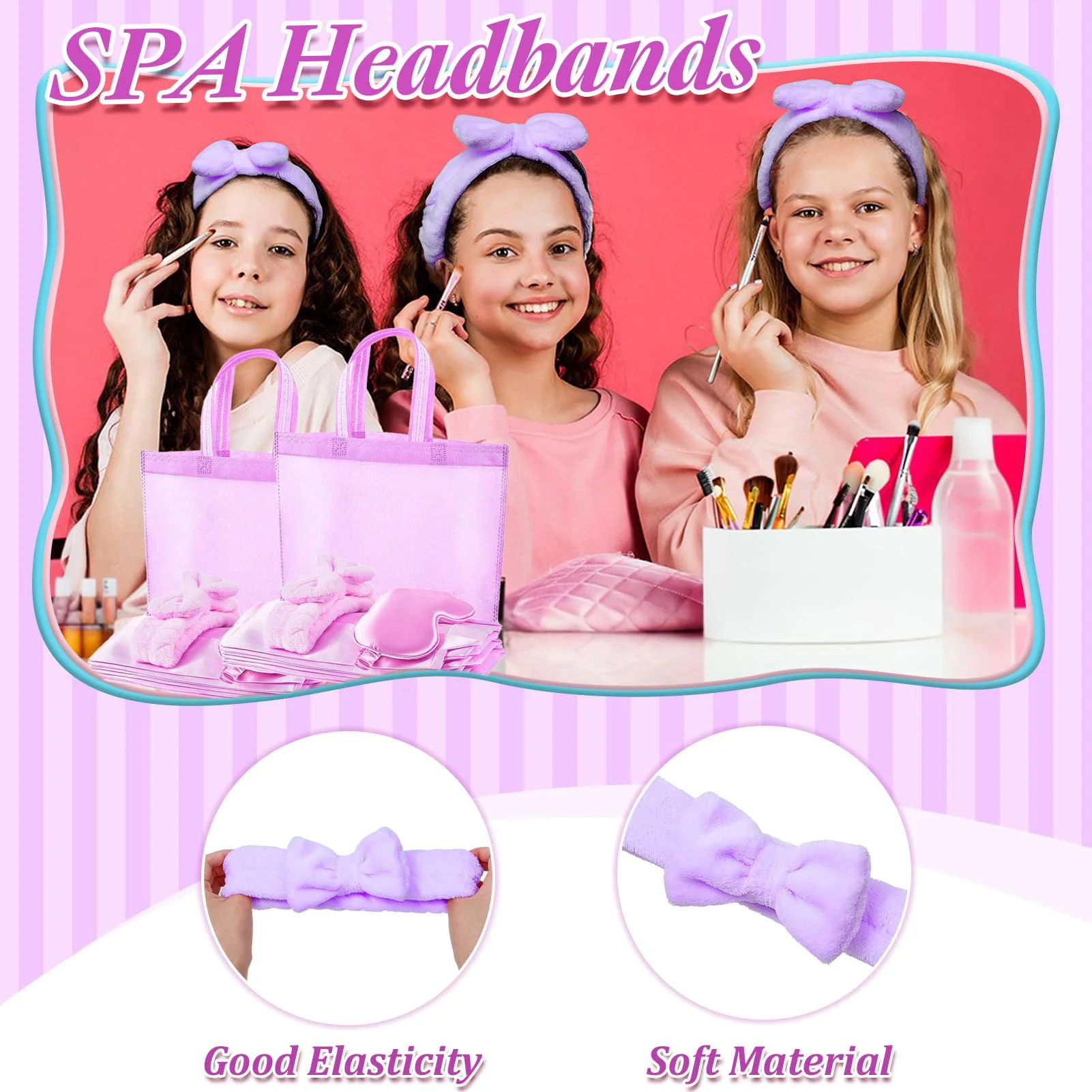 Girls Spa Party Robes Set 4