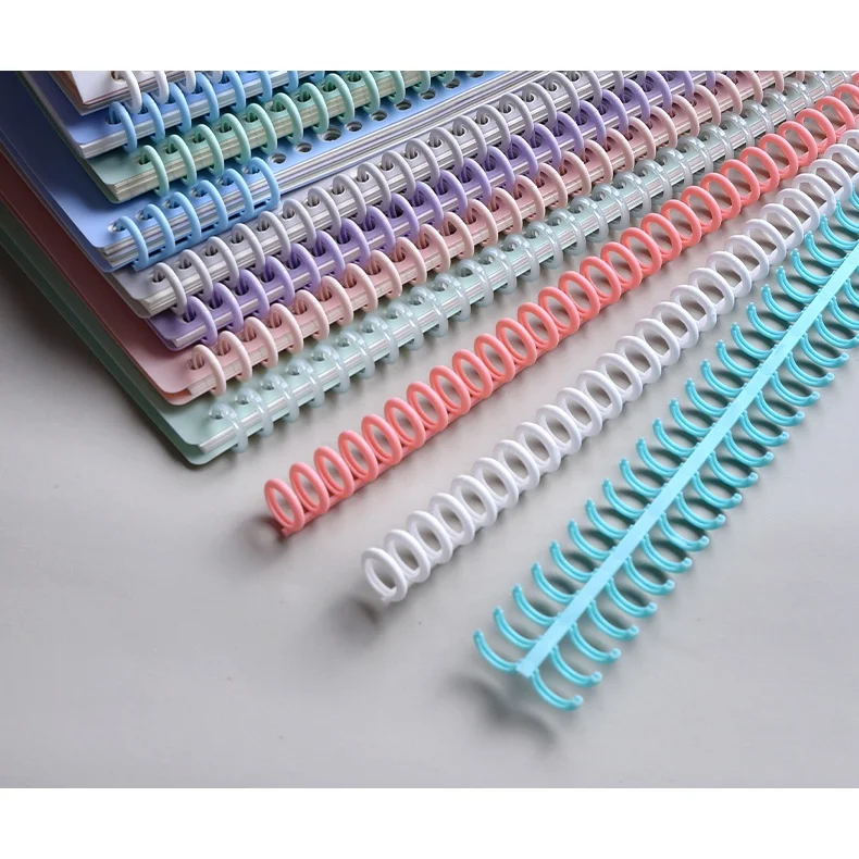 Loose Leaf Binder Clips 30 Holes Binder Loose leaf Clasp Colorful Rings Random Cut