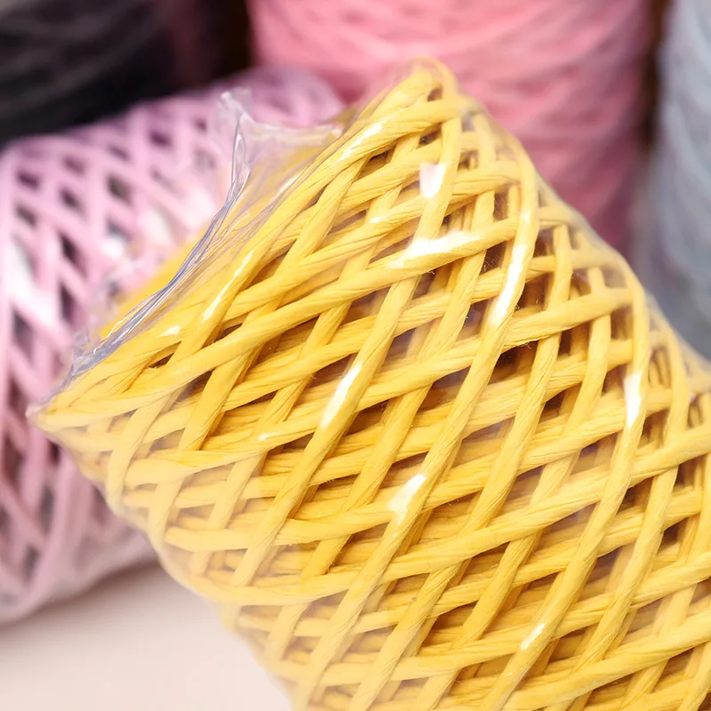 40M/roll High Quality Iron Wire Paper Rope For DIY Handmade Scrapbooking Crafts Creative Braided Knitting Decoration Cords