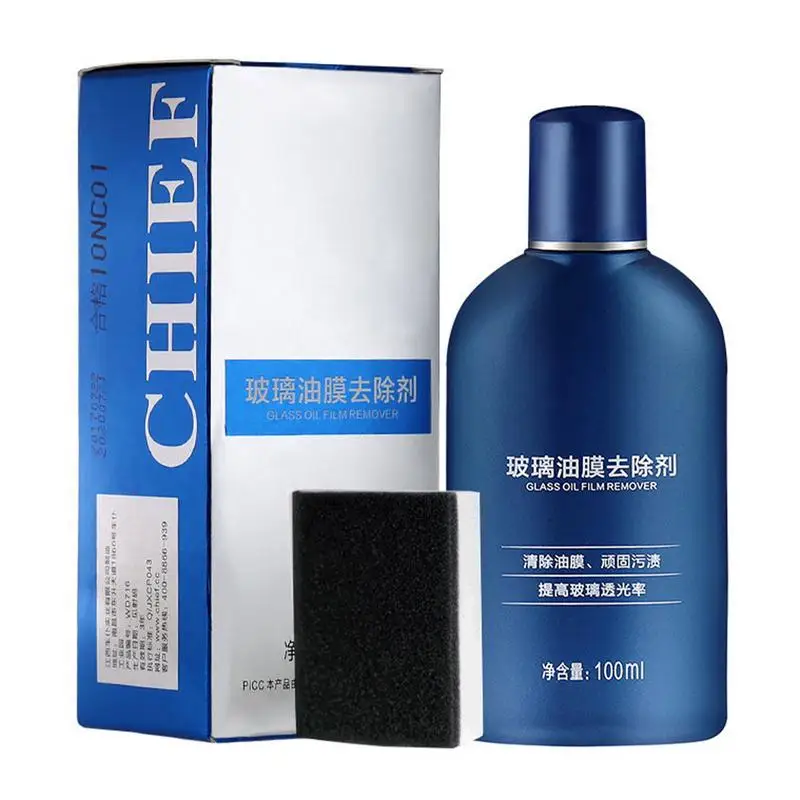 

Car Windshield Oil Film Remover Automotive Glass Stripper Water Spot Cleaning Clear Car Paint Oil Film Remover Glass Stripper
