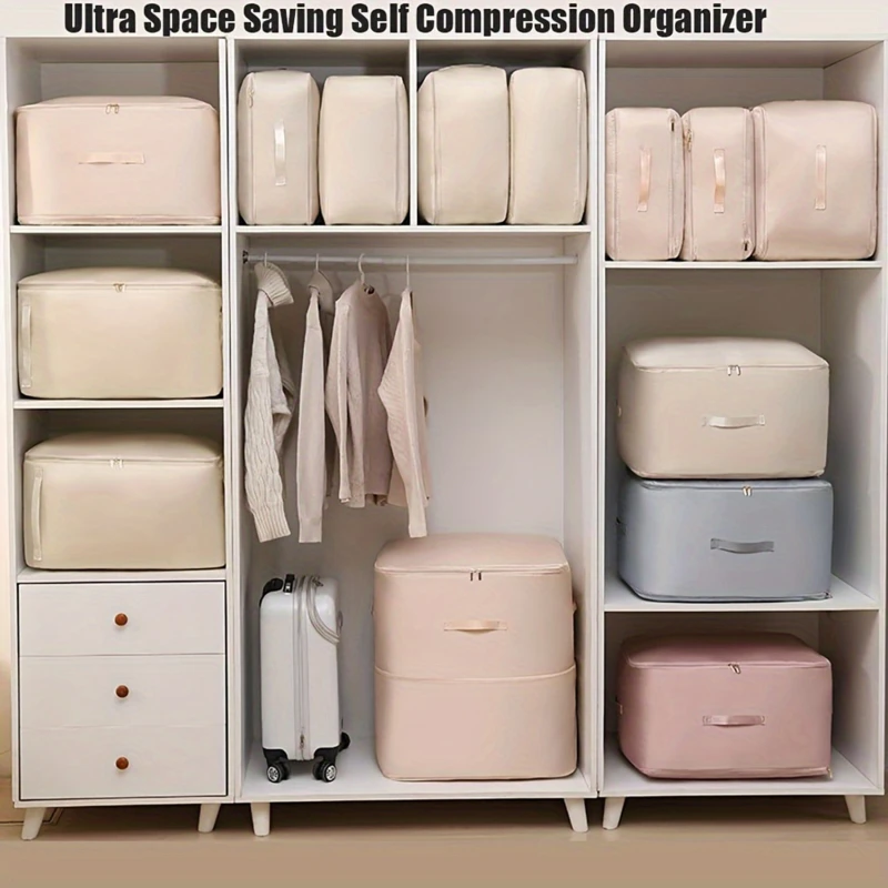 Space Saving Compression Organizer Space Bags Comforter Storage Bag Packaging Cube Bedding Storage Bag 2