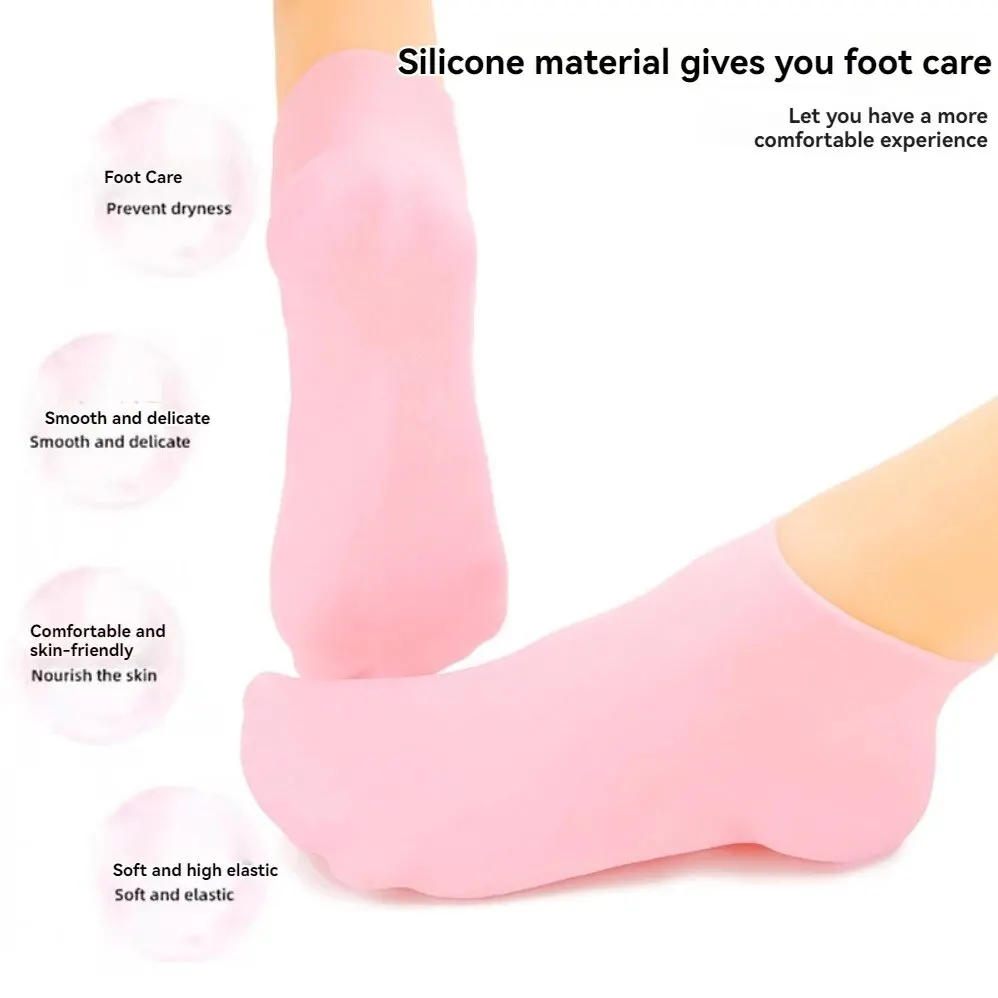 Foot Peel Mask Mens Socks A Pair Of Silicone Socks Moisturise And Prevent Cracks And Soften Calluses Cornsfoot Maskbeach Socksprotective Foot Covers