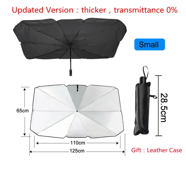 Autó Szélvédő Napsütemények Belső Parazolautó Napfényes Burkolat Uv Protection Car Sun Visor Első - Image 6