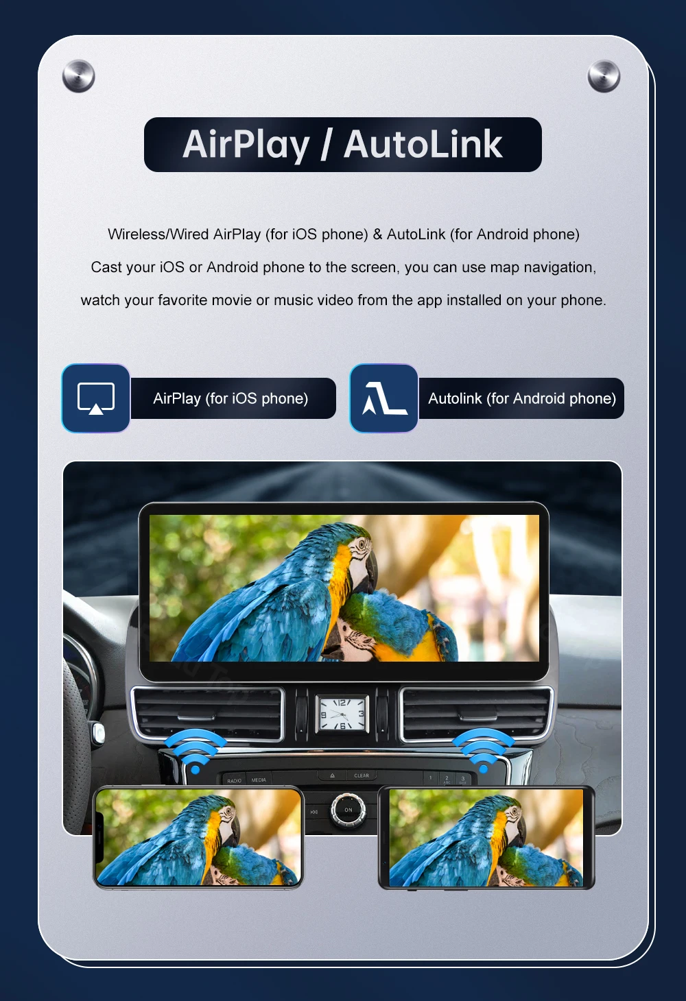 12,3'' Road Top Multimedia-Display für Benz NTG5.0 GLE GLS 2016-2018 Touchscreen Wireless Carplay Navigation Android Auto – Detail 12