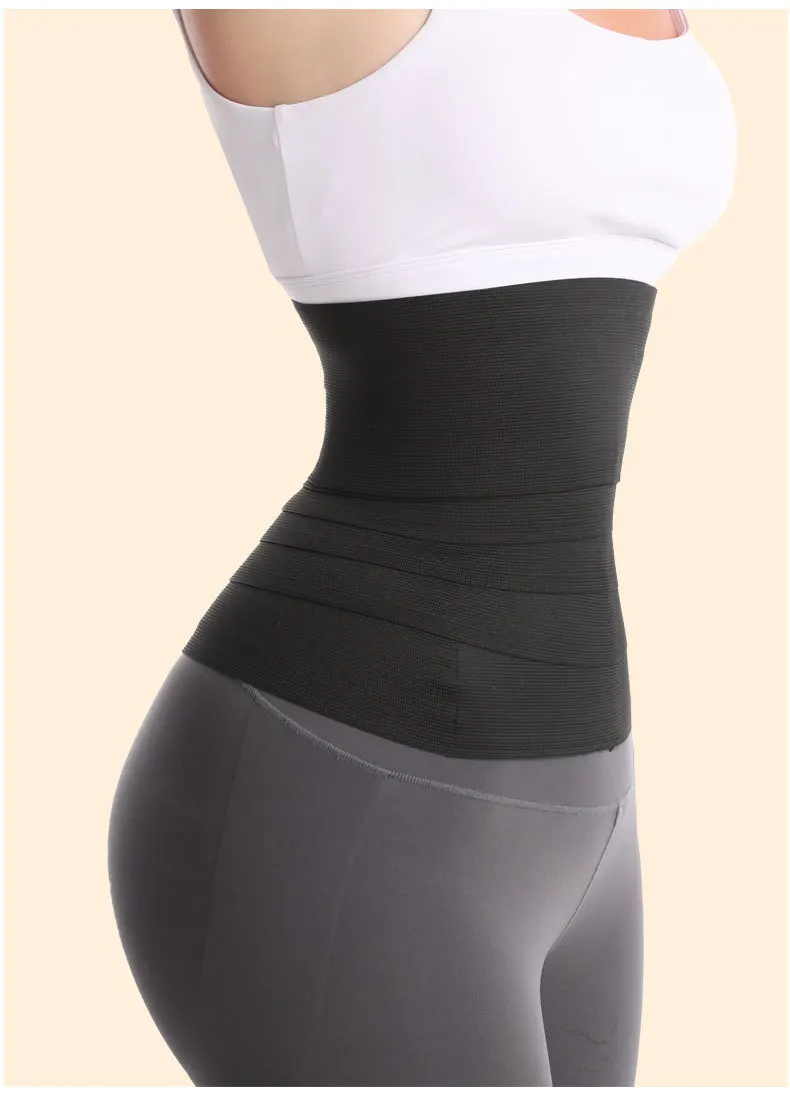Frauen Taille Bandage Wrap Trimmer Gürtel Taille Trainer Shaperwear Bauch-steuer Abnehmen Fett Brennen Für Postpartale Mantel Gürtel – Detail 11