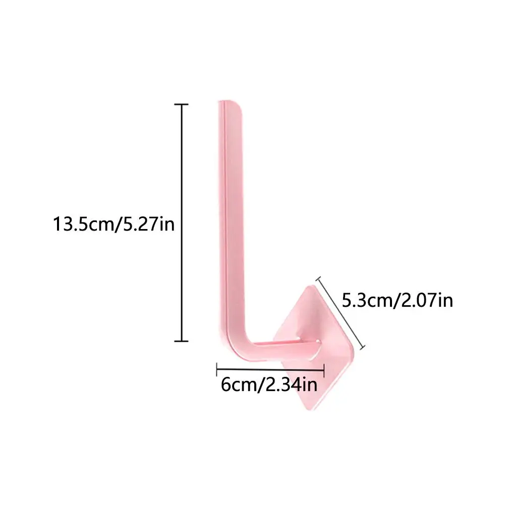 L-Shape Multi Function Hook Self-Adhesive Wall-Mounted Rack For Kitchen Accessories Door Keys And Clothes Hanger