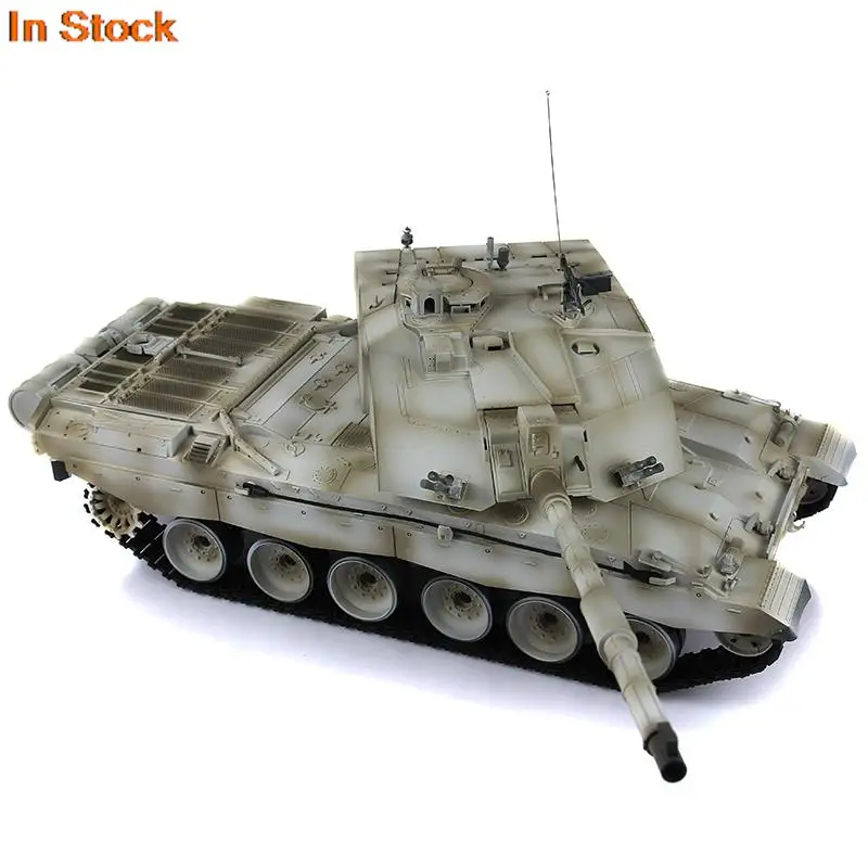 Heng Long 1/16 7.0 Challenger II FPV Camera RC Tank 3908 Painted White 360° Turret Steel Gearbox RTR Toys Machine Gun TH17756 6