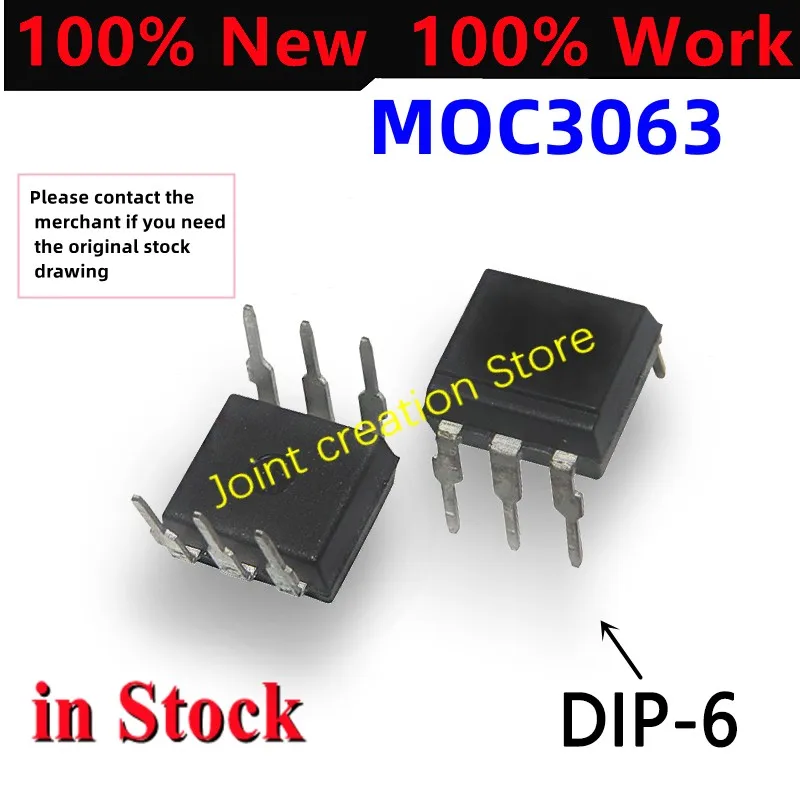 

5-100 шт. 100% оригинальный MOC3063 DIP-6 C3063 DIP6 OC3063 DIP MOC-3063 SOP новый IC chip в наличии