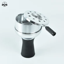 

Arabian Hookah Head Charcoal Pot Carbon Bowl Tinfoil-free Metal Shisha Accessories For Various Types Of Hookah Smoking Pipe