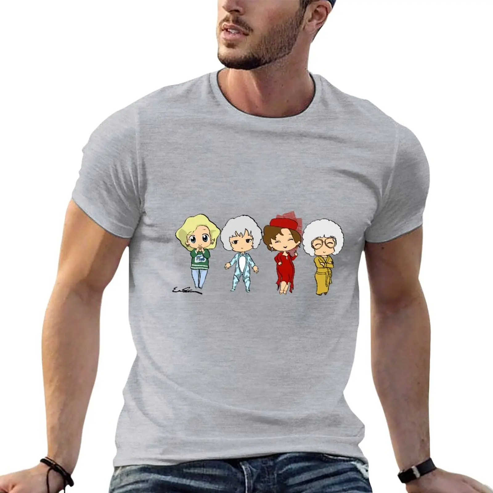 

The Golden Girls - Chibis T-Shirt t shirt man anime oversized t shirt men