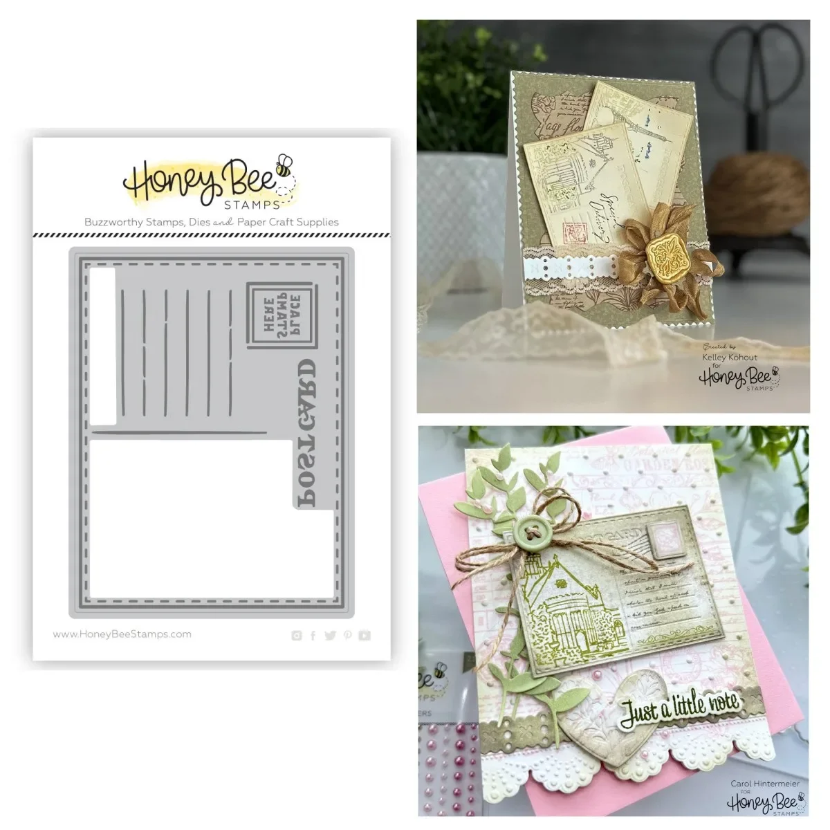 

New Mini Postcard Metal Cutting Dies for Making Card Scrapbook Embossed Paper Album Diy Craft Knife Mould Template Decoration