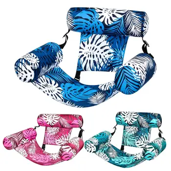 Lettino gonfiabile estivo per adulti, sedia galleggiante portatile pieghevole per piscina, lago, spiaggia, relax