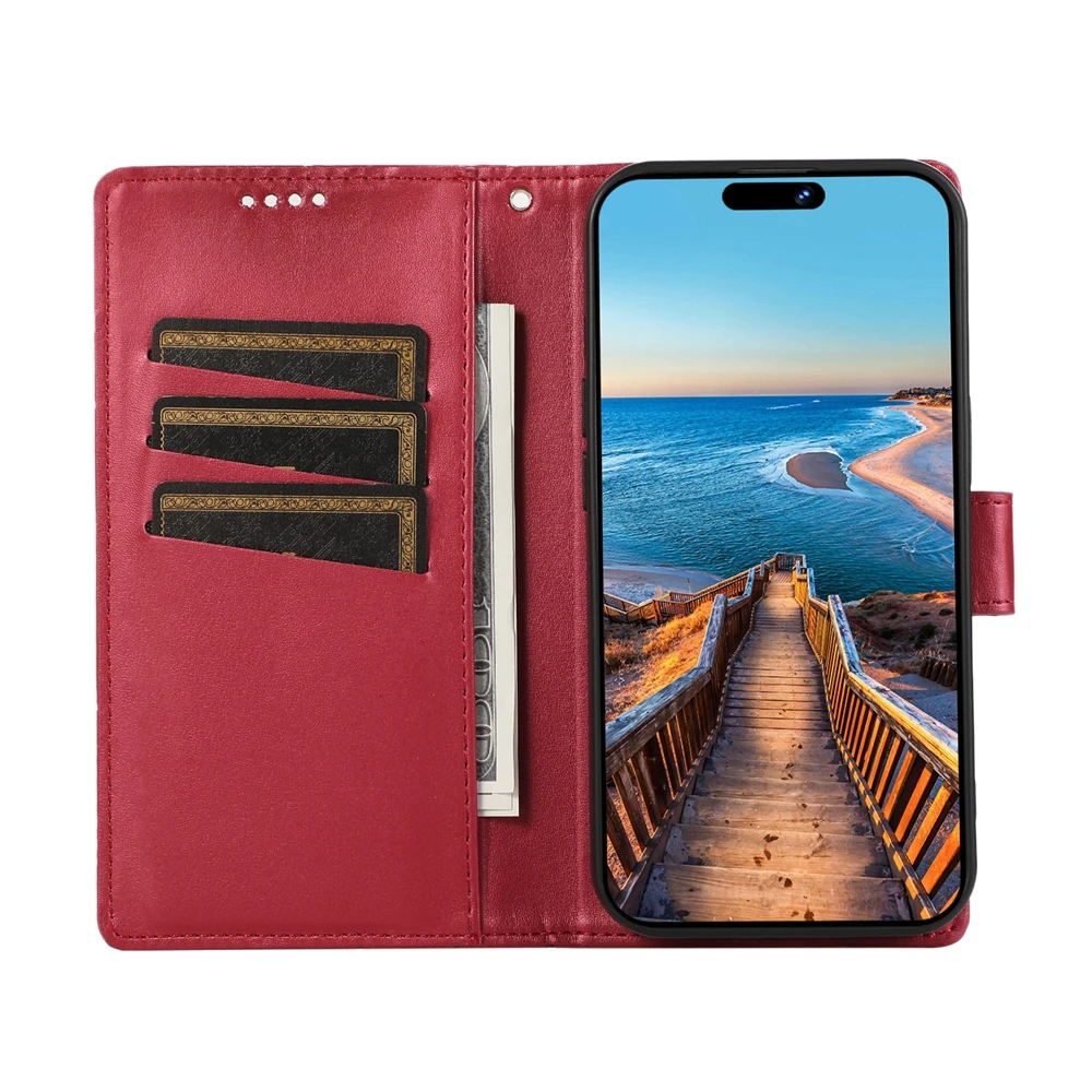 Phone Case for Funda Xiaomi POCO M6 Pro F5 X5 M5 M5S M4 X4 X3 Pro C50 C51  C40 Cases Leather Wallet Flip Back Cover Card Holder - AliExpress