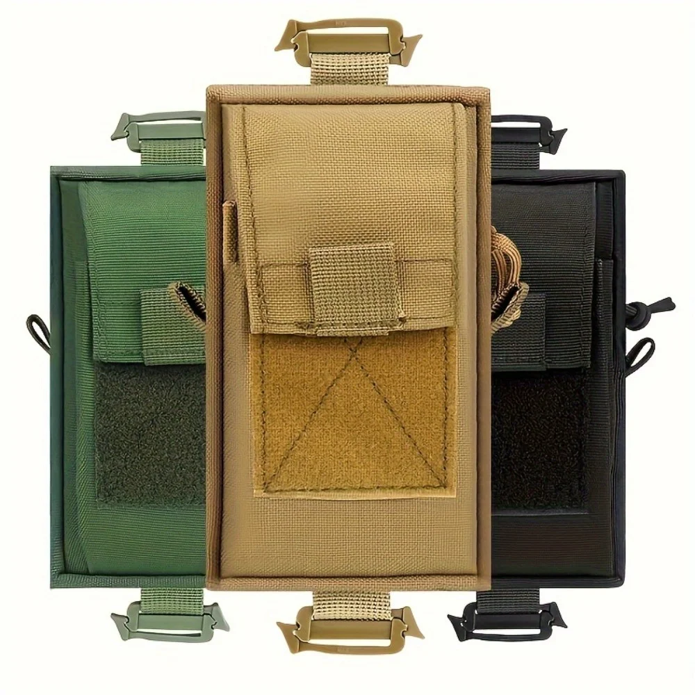 1PC Multi Functional Mobile Phone Storage Bag Suitable for Hiking. Multiple Storage Compartments for Hiking Equipment