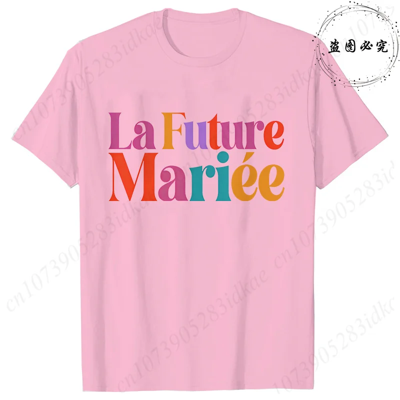 French Girls Single Farewell Tops: Future Bride Team Bride Tees, Printed T-shirts for EVJF & Bridal Shower 4