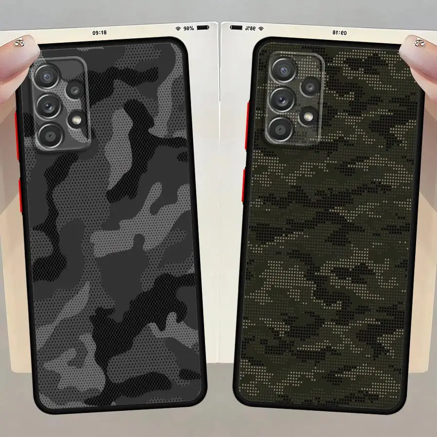 Camouflage Pattern Back Phone Cover Case