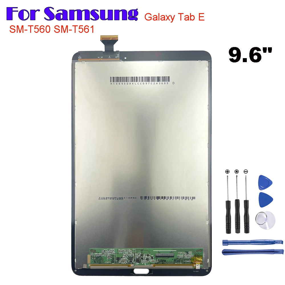 

Original for Samsung Galaxy Tab E 9.6" SM-T560 SM-T561 T560 T561 LCD Display Touch Screen Digitizer Glass Assembly Repair Parts