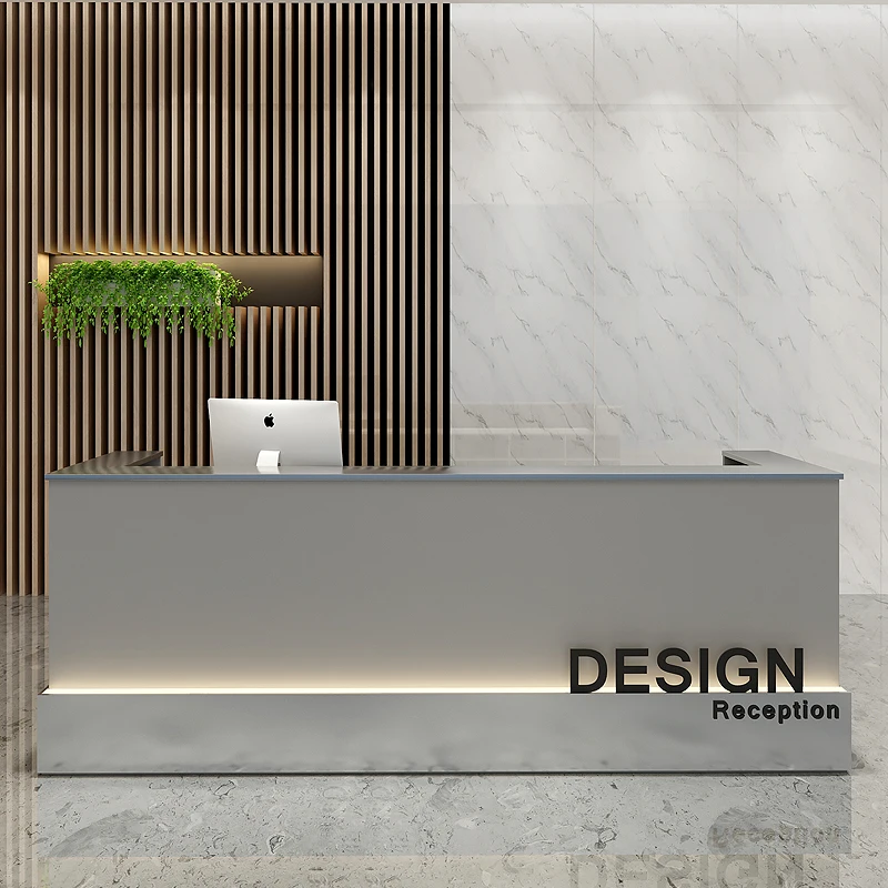 

Office Study Reception Desks Luxury Counter Executive Coffee Vanity Long Reception Desks Salon Mesa Escritorio Modern Furniture