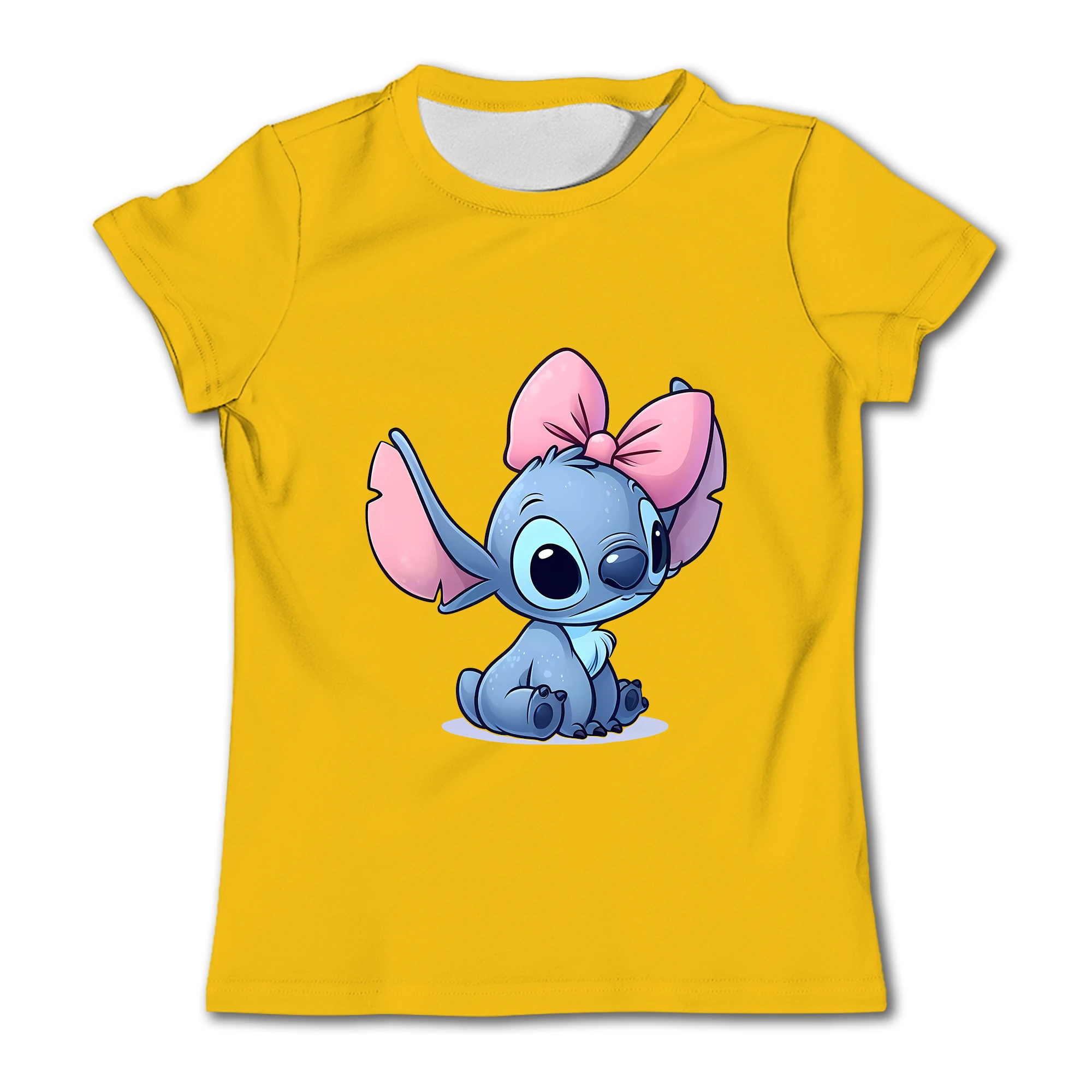 Baby Cotton T Shirts Kids Girls Clothes T-shirt Cute Stitch T-shirts Cartoon Children's Clothing Baby T-shirt Child Girl Tops 6