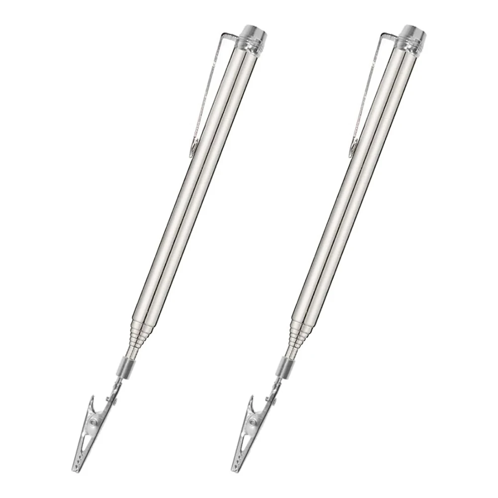 

2PCS Telescopic Alligator Clips Multimeter Test Leads Kit Replacement Test Wire Set Test Probes Bracelet Fastening Helper Tools