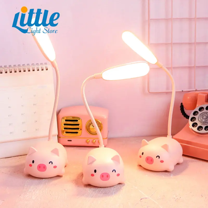 

Table Lamp Kids Table Lamp LED Bedside Table Lamp Flexo Balanced Lamp Study Bedroom Decor Cute Bear Lighting Table Lamp
