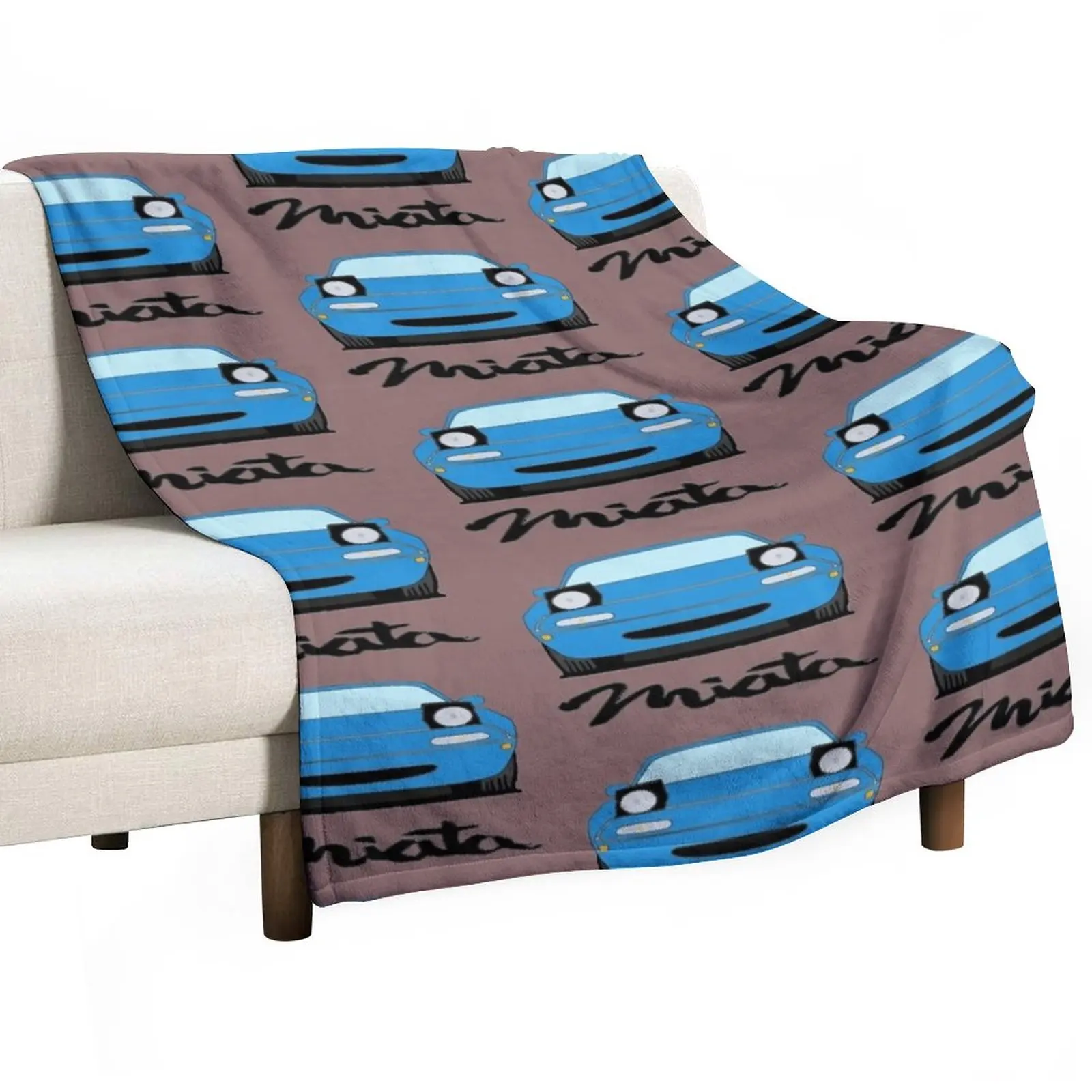 

Mariner Blue NA Miata Roadster Throw Blanket blankets and blankets Weighted Blanket Blankets For Bed Decorative Blankets