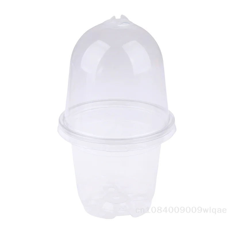 Insulated Seed Starter Kit with Vented Humidity Dome - Clear Propagation Pots for Germination & Cloning (Set of 5)