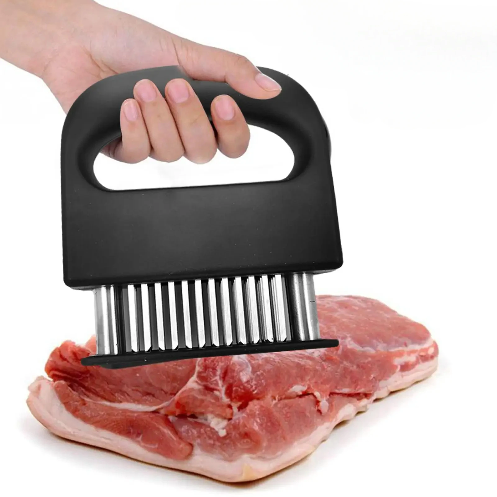 New 48 Blades Needle Meat Tenderizer Stainless Steel Knife Meat Beaf Steak Mallet Tenderizer Hammer Pounder Cooking Tools