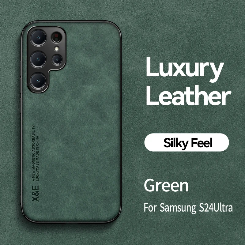 Luxury Magnetic Leather Soft Phone Case - Premium Back Cover
