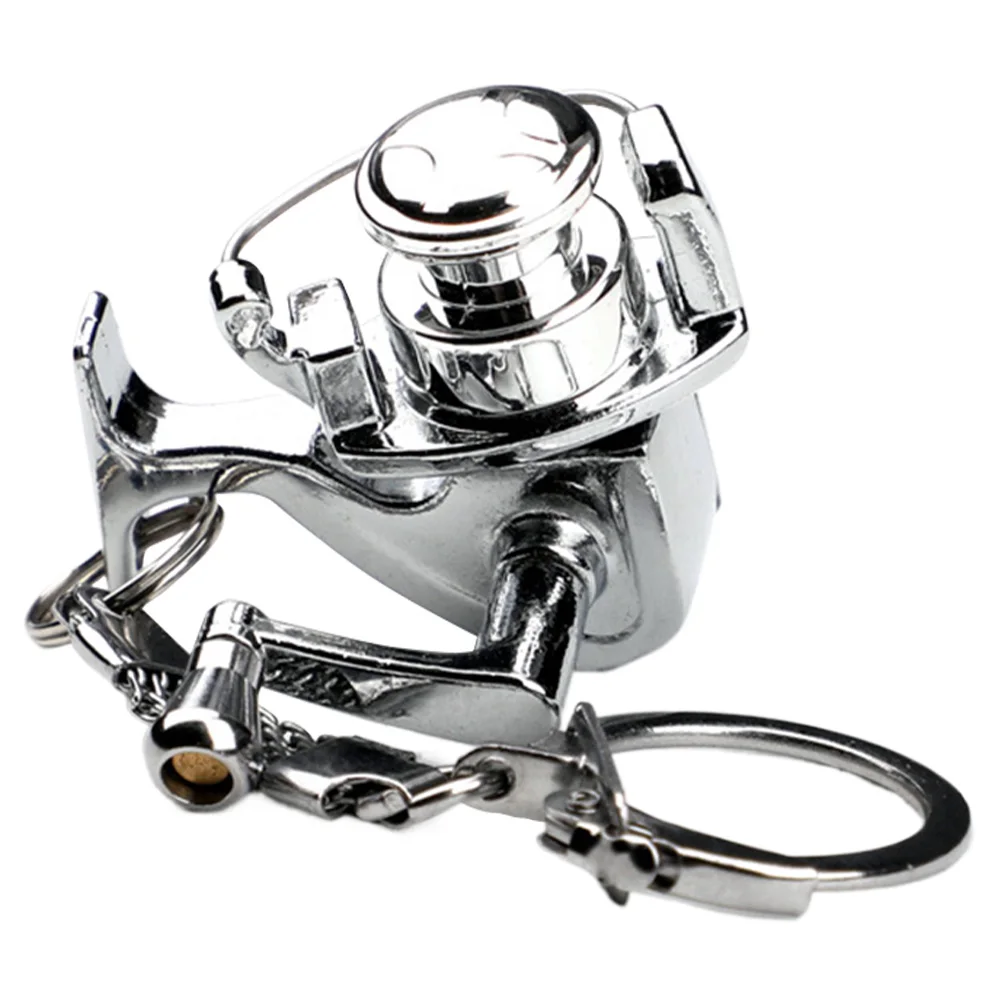 Porte-clés Moulinet De Pêche En Alliage En Forme De Roue De