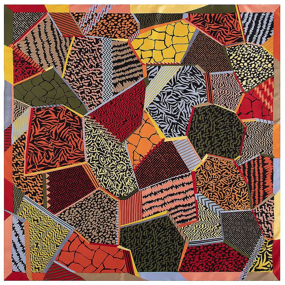 

2023 100% саржевый шелковый шарф, женские квадратные шарфы с картиной Ван Гога маслом, большая бандана, хиджаб, женский головной шарф, фуляр