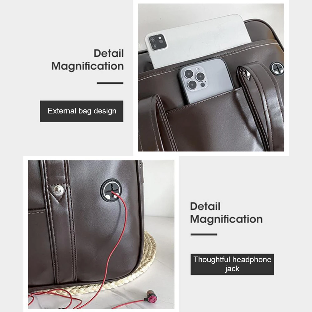 Japanese PU Shoulder Bag for Women Commuting and Cosplay