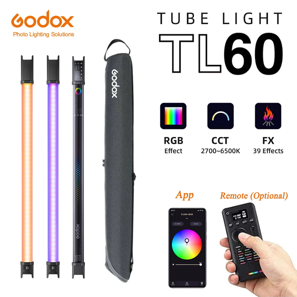 Godox TL60 チューブライト フルカラー RGB LED 2本セット Godox TL60 チューブライト フルカラー RGB LED 2本セット