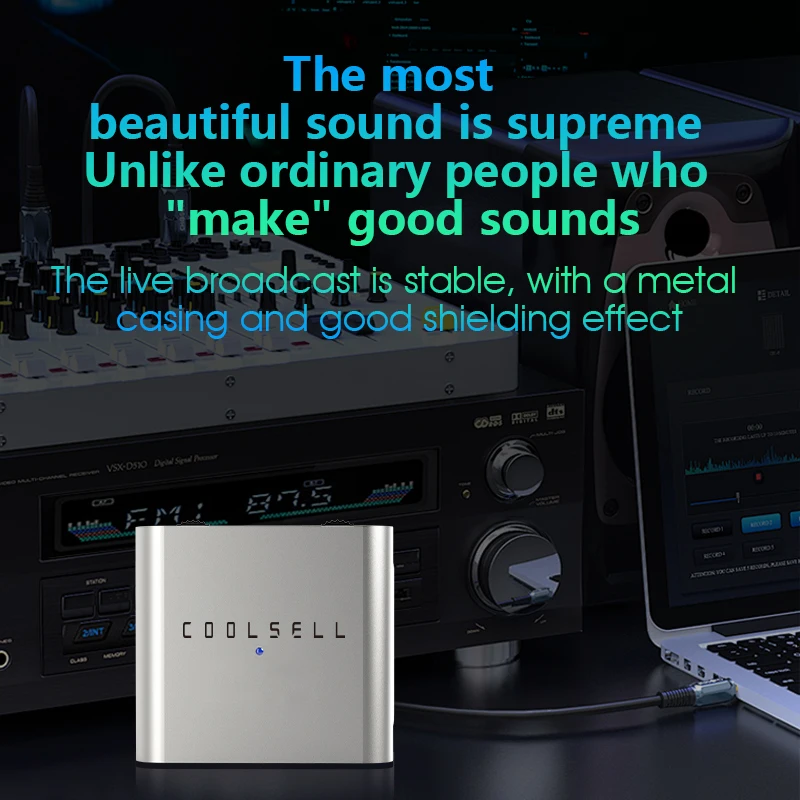 24Bit/192kHz 스테레오 라이브 방송 어댑터 3.5mm 도크 스트리밍 오디오 인터페이스(전화용) 고음질 라이브 스트림 사운드 카드