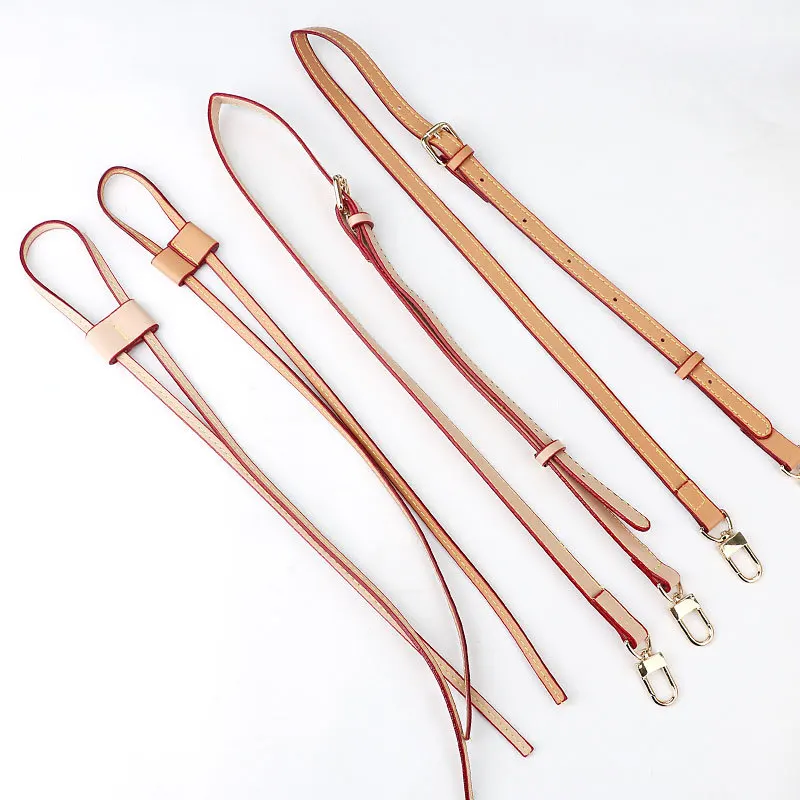 Leather Bag Strap Drawstring Shoulder Crossboday Strap Replacement Belt for Bucket Bag Women Customized Handbag Handles
