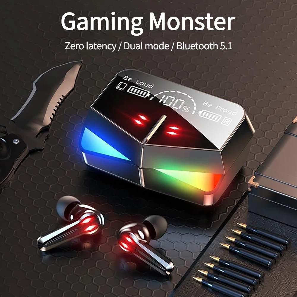 

M28 Wireless Earphones Bluetooth Headphones TWS Stereo Touch Control Noise Reduction Waterproof Earbuds Headsets With Microphone