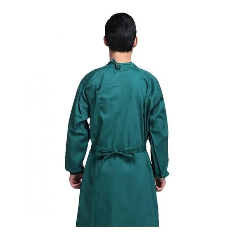 멸균 가능한 의료복: 수술 가운/두꺼운 면 OR 스크럽/다크 그린 드릴 양면 가운/나이팅게일 격리 가운