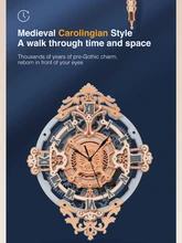  Retro Wall Clock 3D Three-dimensional Jigsaw Manual DIY Assembled Model Mechanical Clock for Kids Adults Christmas Gifts 