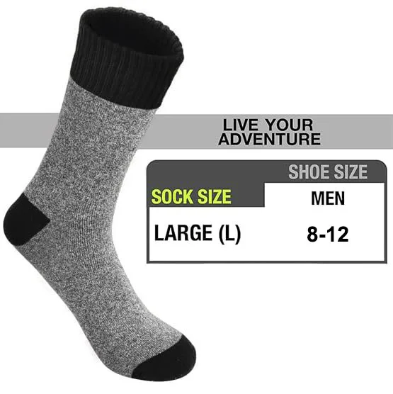 APILEN 5 Pairs Men's Warm Thermal Winter Socks 5
