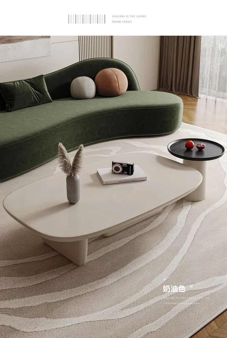 Description Picture 6 of itemMinimalist Coffee Table Office Round Nordic Service Display Luxury Center Entrance Hall Patio Interior Living Room Furniture