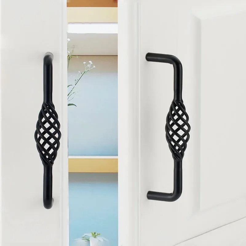 

Handles Bird Cage Furniture Black Cabinet Knobs and Kitchen Cupboard Pulls Drawer Knobs Antique Bronze Handles