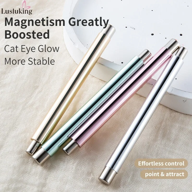 Cat's Eye Nail Enhancement Magnetic Tool Cylindrical Rod with Ball Magnetic Accessories Glass Effect Ultraviolet Gel Polishing