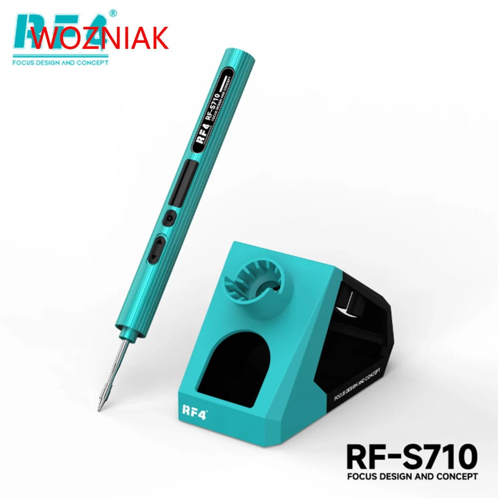 RF4 RF-S710 실시간 온도 조절 C210 납땜 인두 정밀 팁 알루미늄 합금 바디 (휴대폰 메인보드 납땜용)